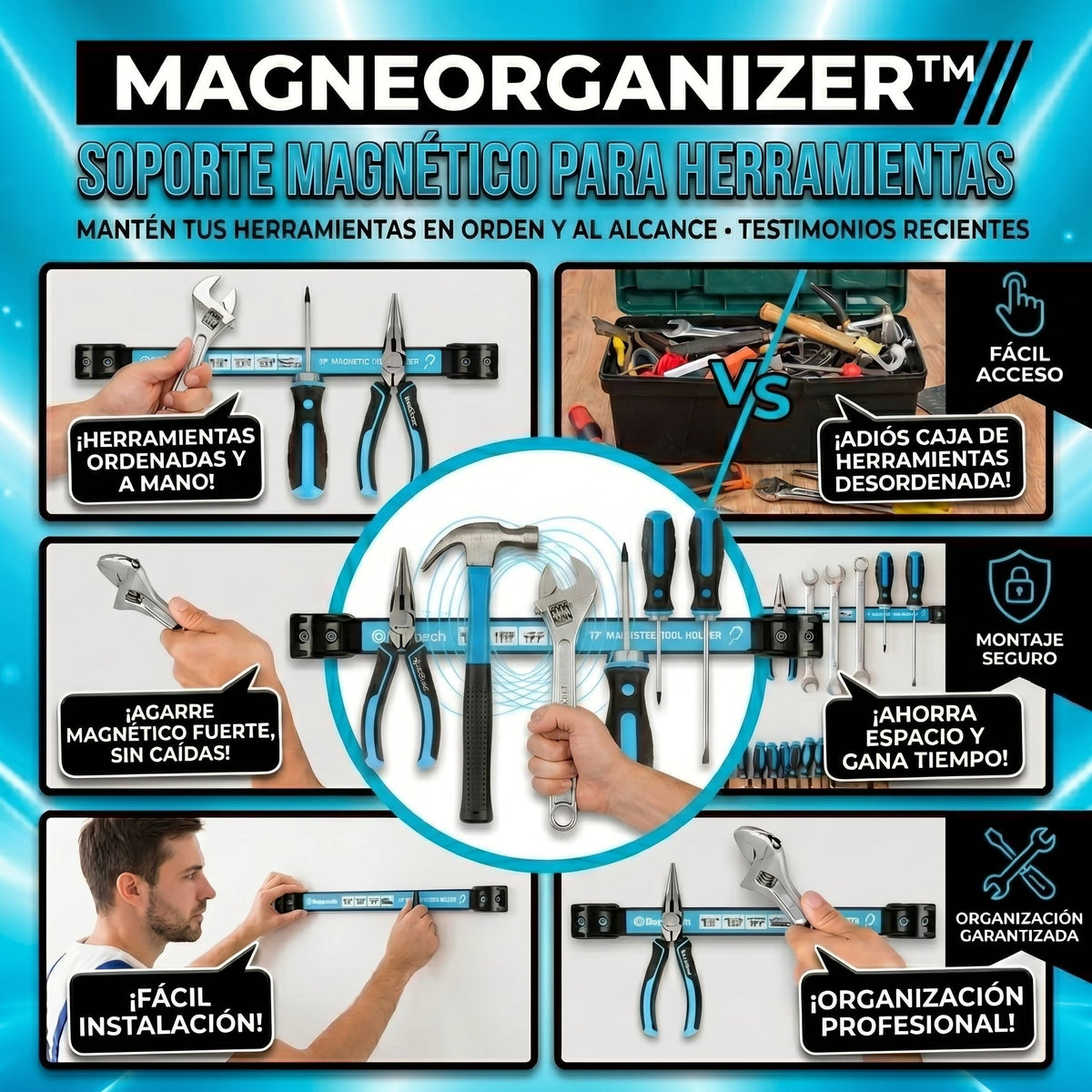 MagneOrganizer™ Soporte Magnético para Herramientas