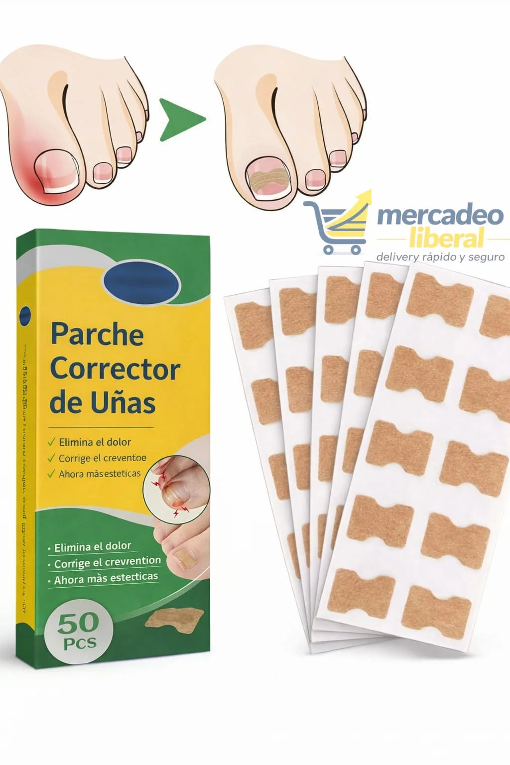 2X1 - Parches para Uñas Encarnadas